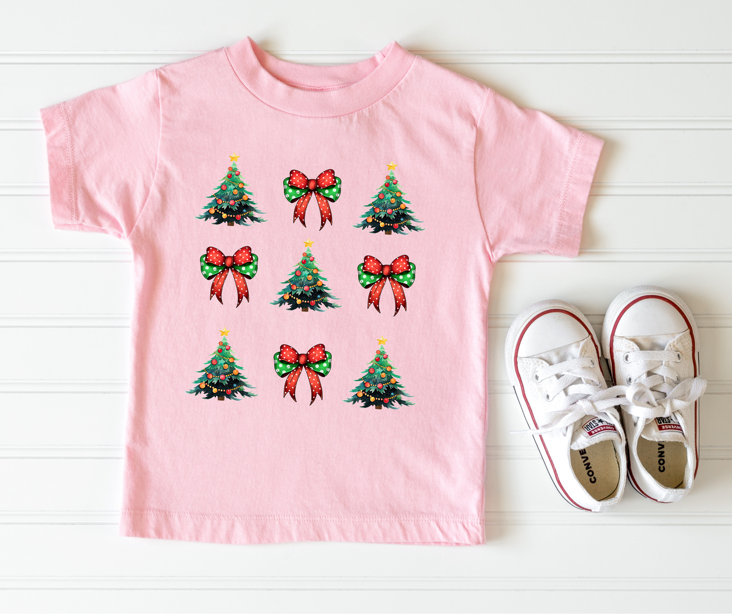 Christmas Trees & Bows Youth T-Shirt