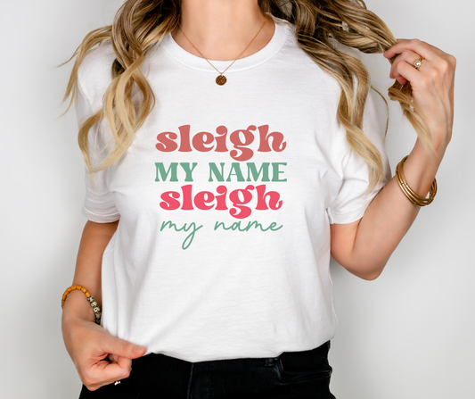 Sleigh My Name Adult Tee