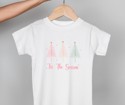 ‘Tis the Season with Pastel Trees Youth T-Shirt