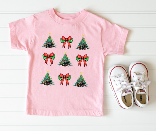 Christmas Trees & Bows Youth T-Shirt