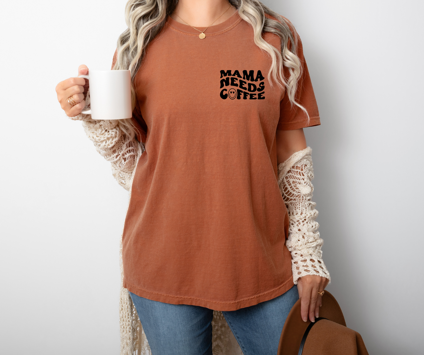 Mama Needs Coffee Adult Tee